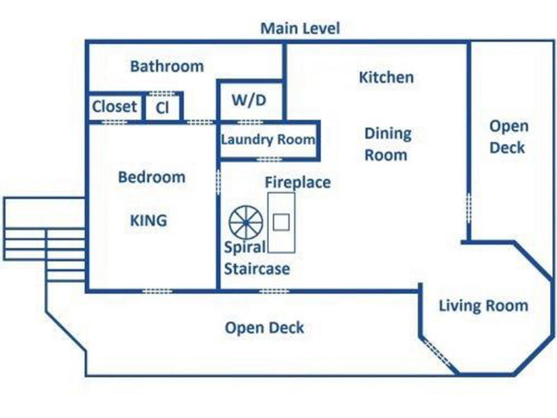 The View Cabin Floorplan - main floor